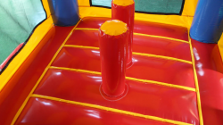 03 28 Foot Red Yellow Blue Wet Dry 28' Red, Yellow, Blue Bounce House Wet or Dry Water Slide Co