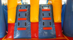 04 28 Foot Red Yellow Blue Wet Dry 28' Red, Yellow, Blue Bounce House Wet or Dry Water Slide Co